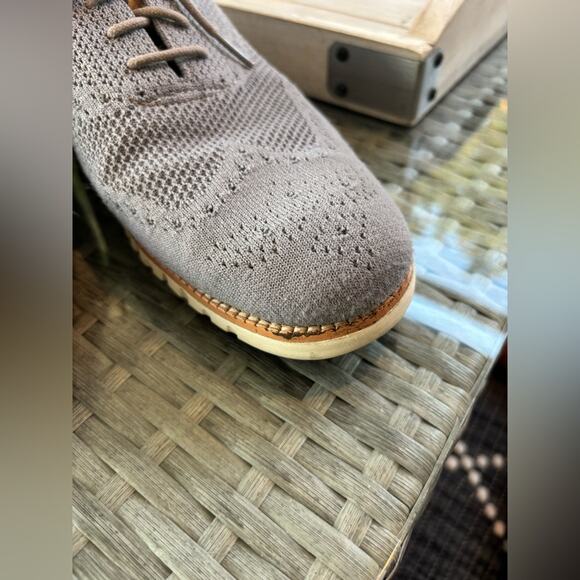 Cole Haan Men's Zero Grand Gray Knit Oxfords Size 10. ZeroGrand - Picture 5 of 11